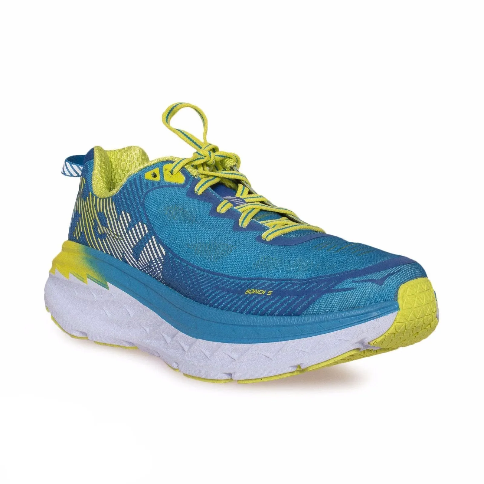 Hoka One One Bondi 5 Blue Jewel / Acid Running Shoes