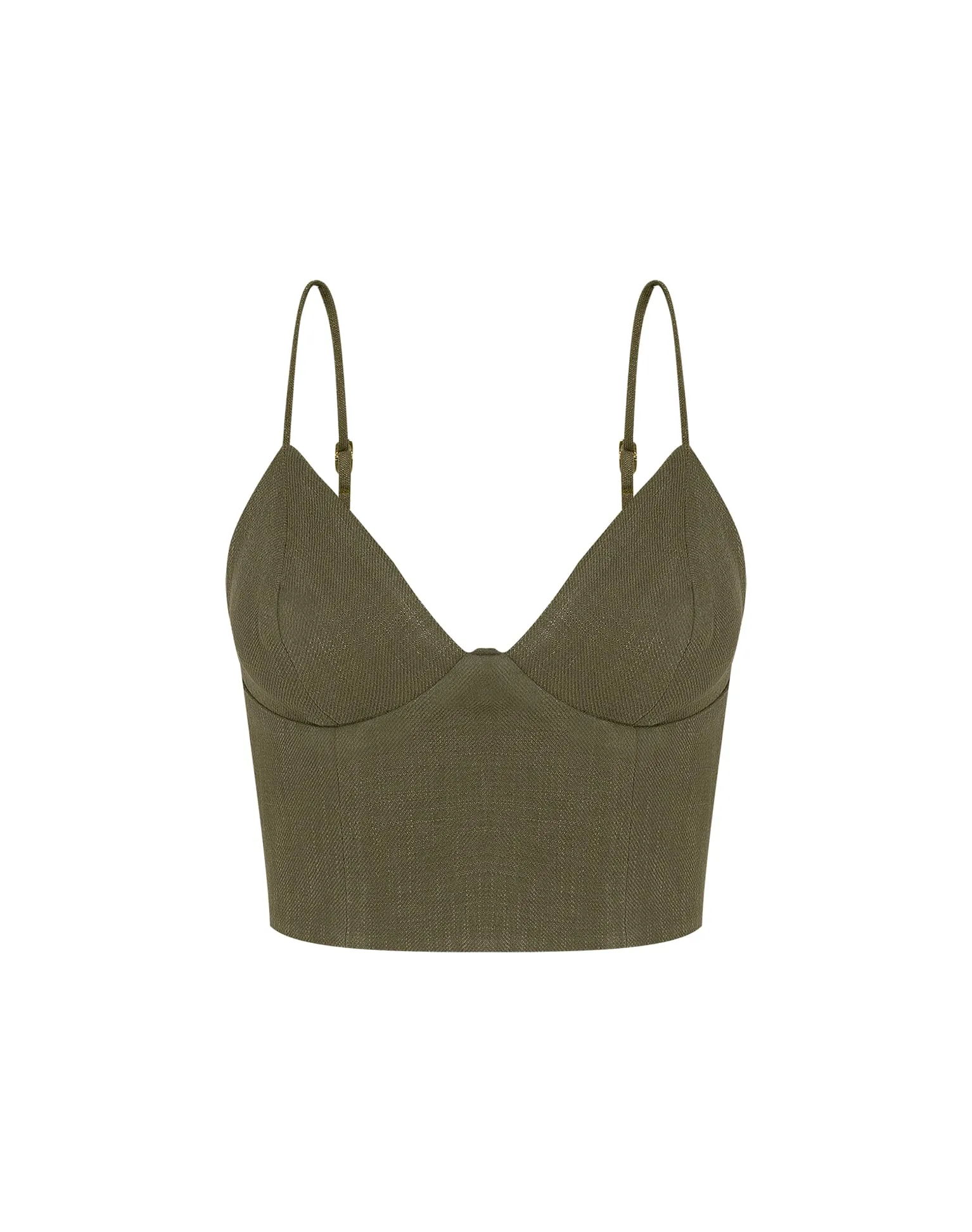 Marine Sleeveless Top - Evergreen