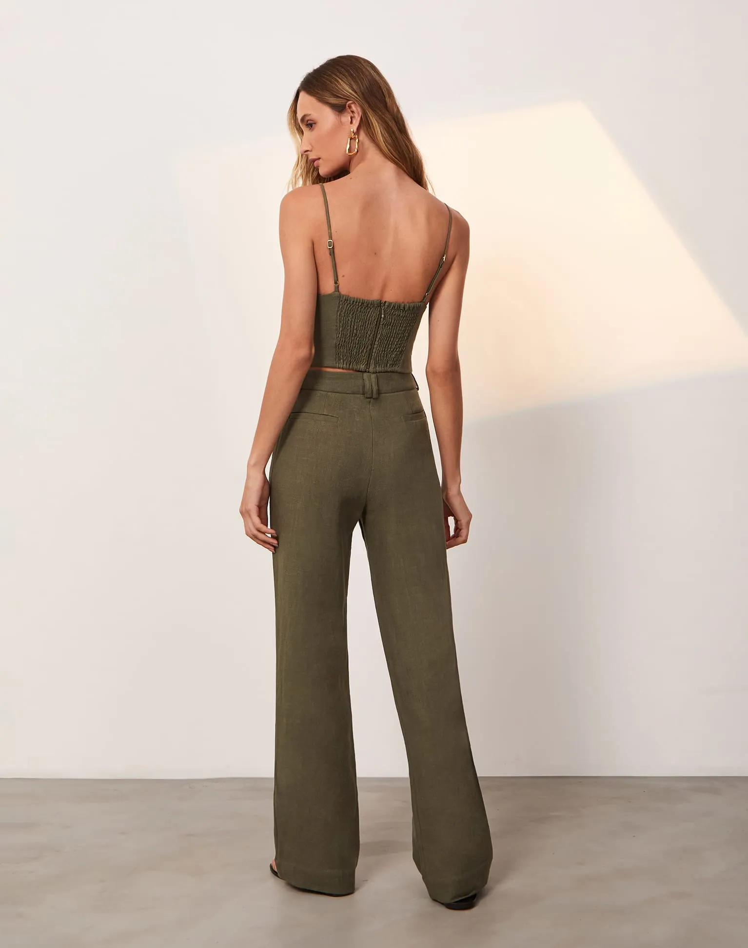 Marine Sleeveless Top - Evergreen
