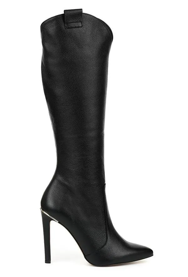 Martina - Chic Stiletto Knee-High Boots
