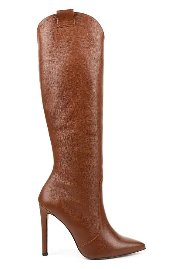 Martina - Chic Stiletto Knee-High Boots