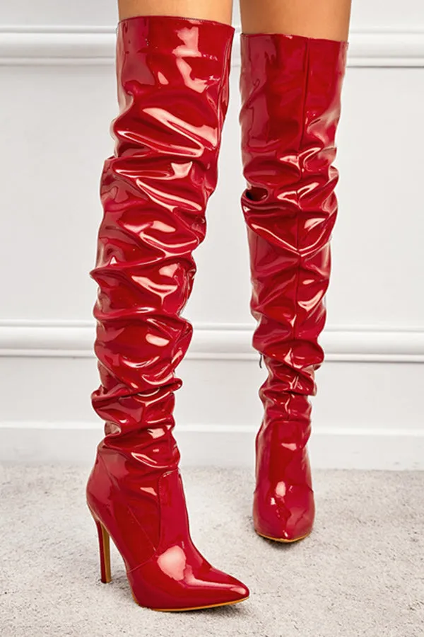 Over Knee High-heeled Boots