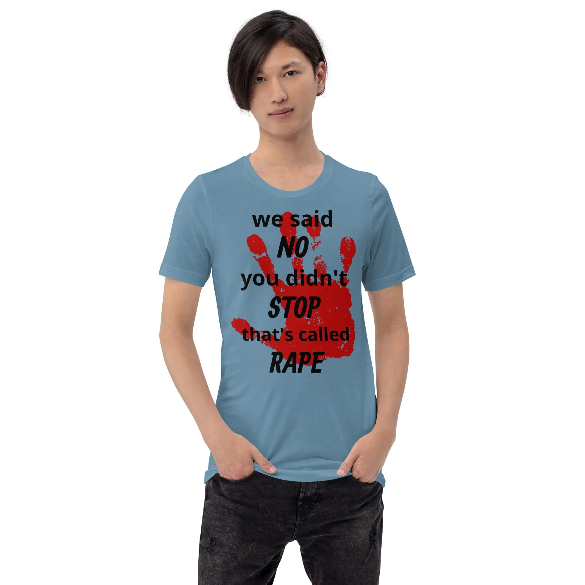 Trending Unisex Shirt | We said NO, you didn't Stop Rape Unisex Shirt
