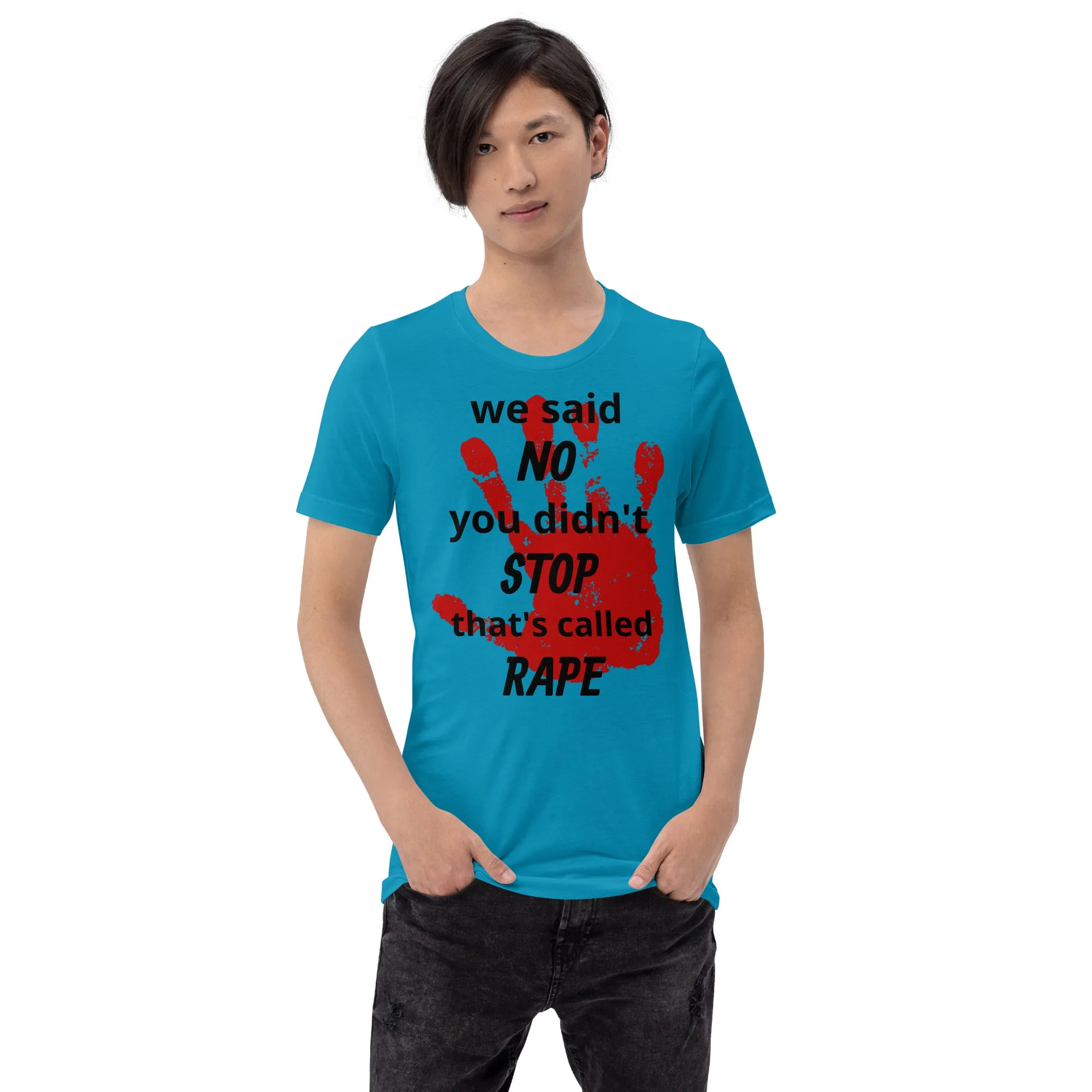 Trending Unisex Shirt | We said NO, you didn't Stop Rape Unisex Shirt