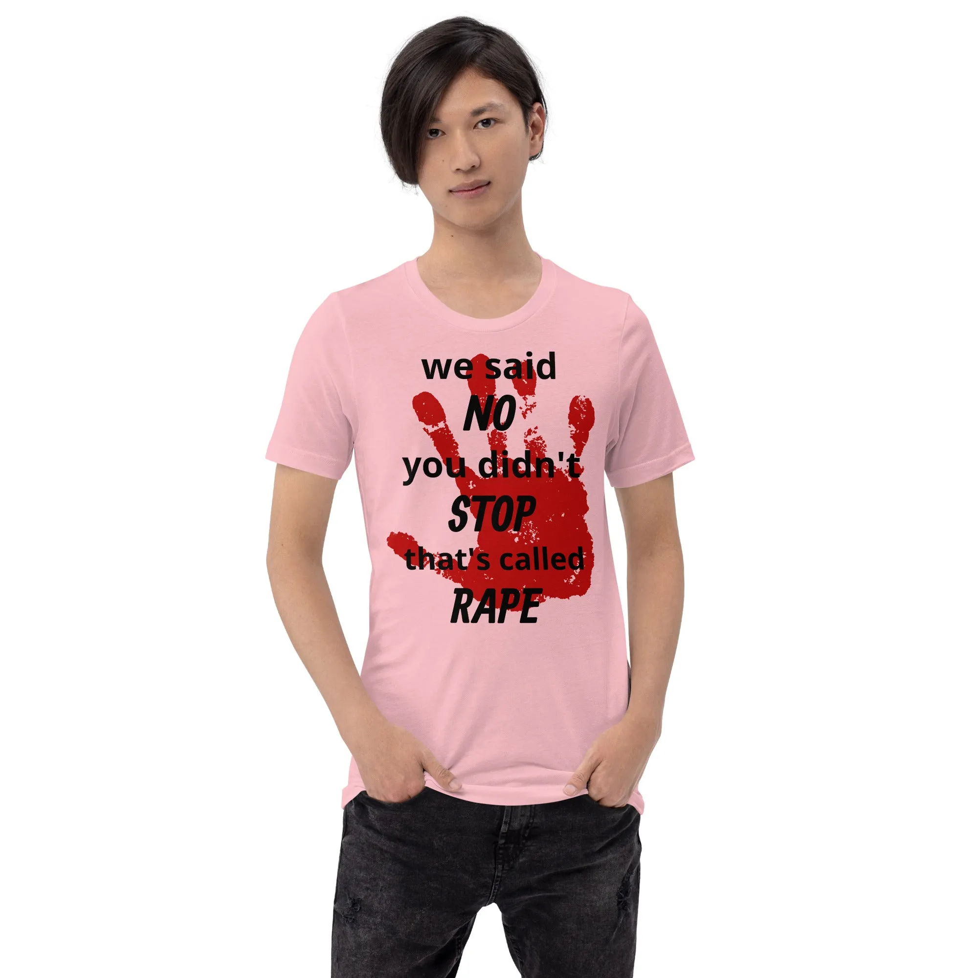 Trending Unisex Shirt | We said NO, you didn't Stop Rape Unisex Shirt