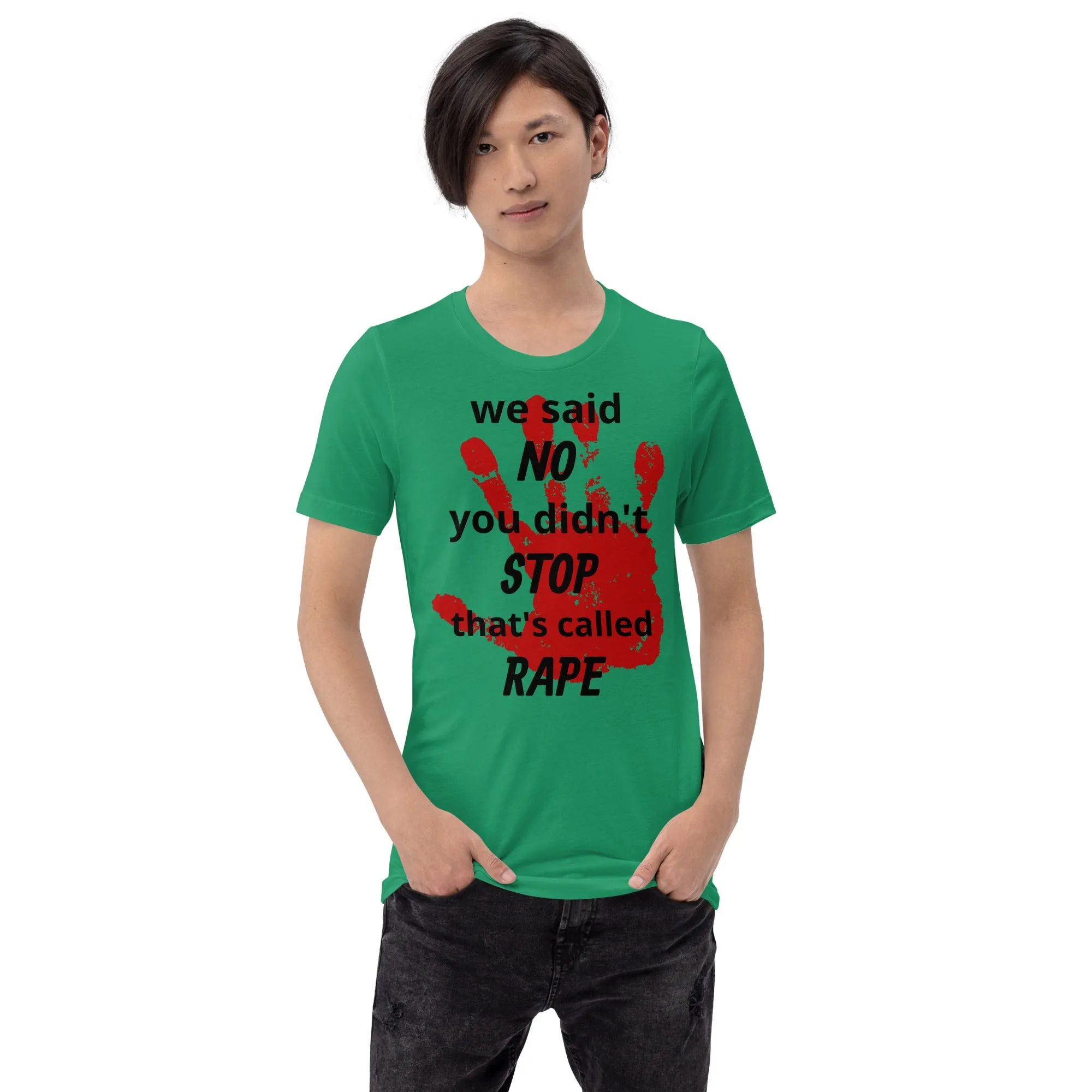 Trending Unisex Shirt | We said NO, you didn't Stop Rape Unisex Shirt