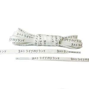 White Katakana Laces (Glow in the Dark)