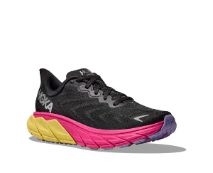Women's Hoka Arahi 6 Color: Black/Pink Yarrow Women's Hoka Arahi 6 Color: Black/Pink Yarrow